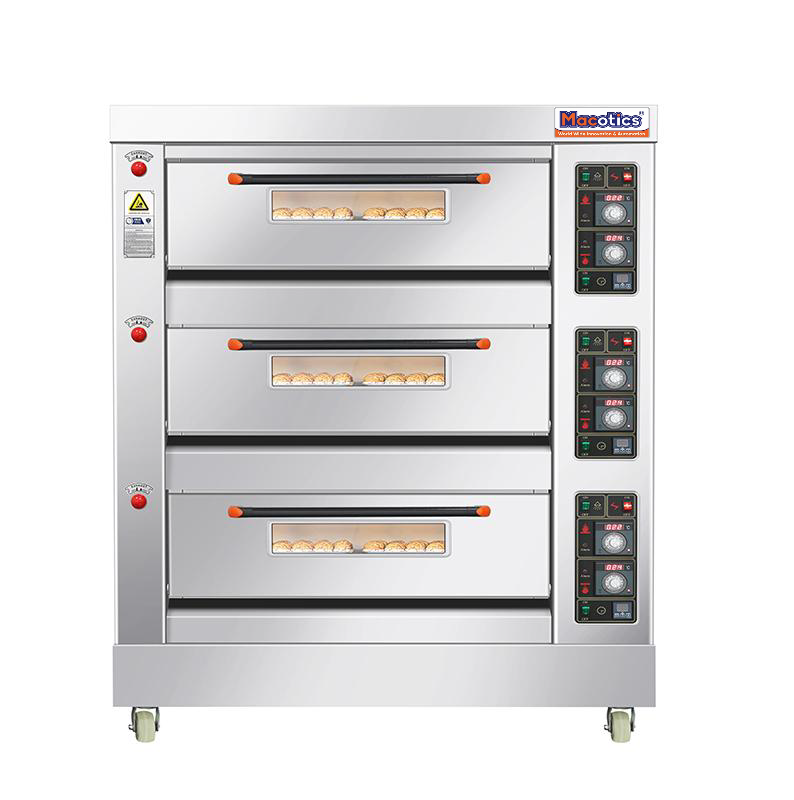3 Deck 6 Tray Electric Oven