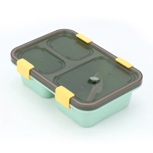 Premium Quality 3 Compartment Plastic Lunch Box
