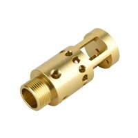 Brass Cnc Turned Components - Color: Golden