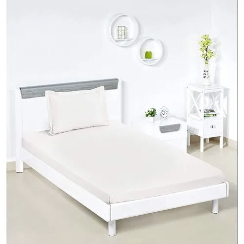 Satin Plain Single Bed Sheet