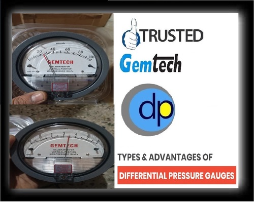 Gemtech- Differential pressure Gauges Range 0-5 Kilopascal