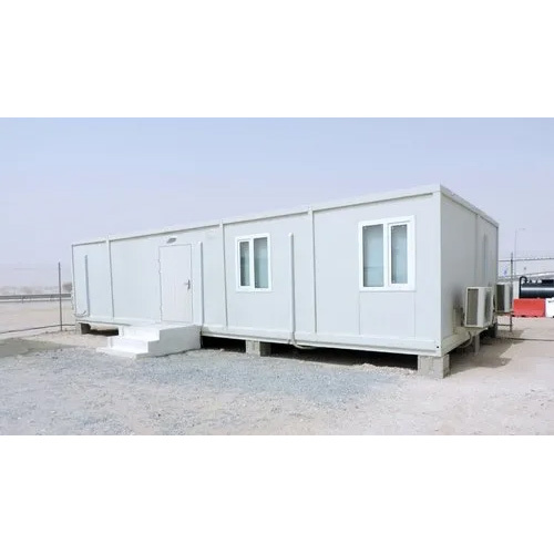 10 x 7 Feet MS Rectangular White Portable Office Cabin