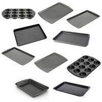 Black Random Shape Non-stick And Microwave Safe Bakeware Set (pack Of 10pcs) (7065)