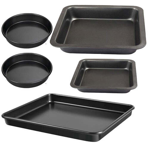 Carbon Steel Oven Bakeware Baking Set - Pack of 5pcs (2488)