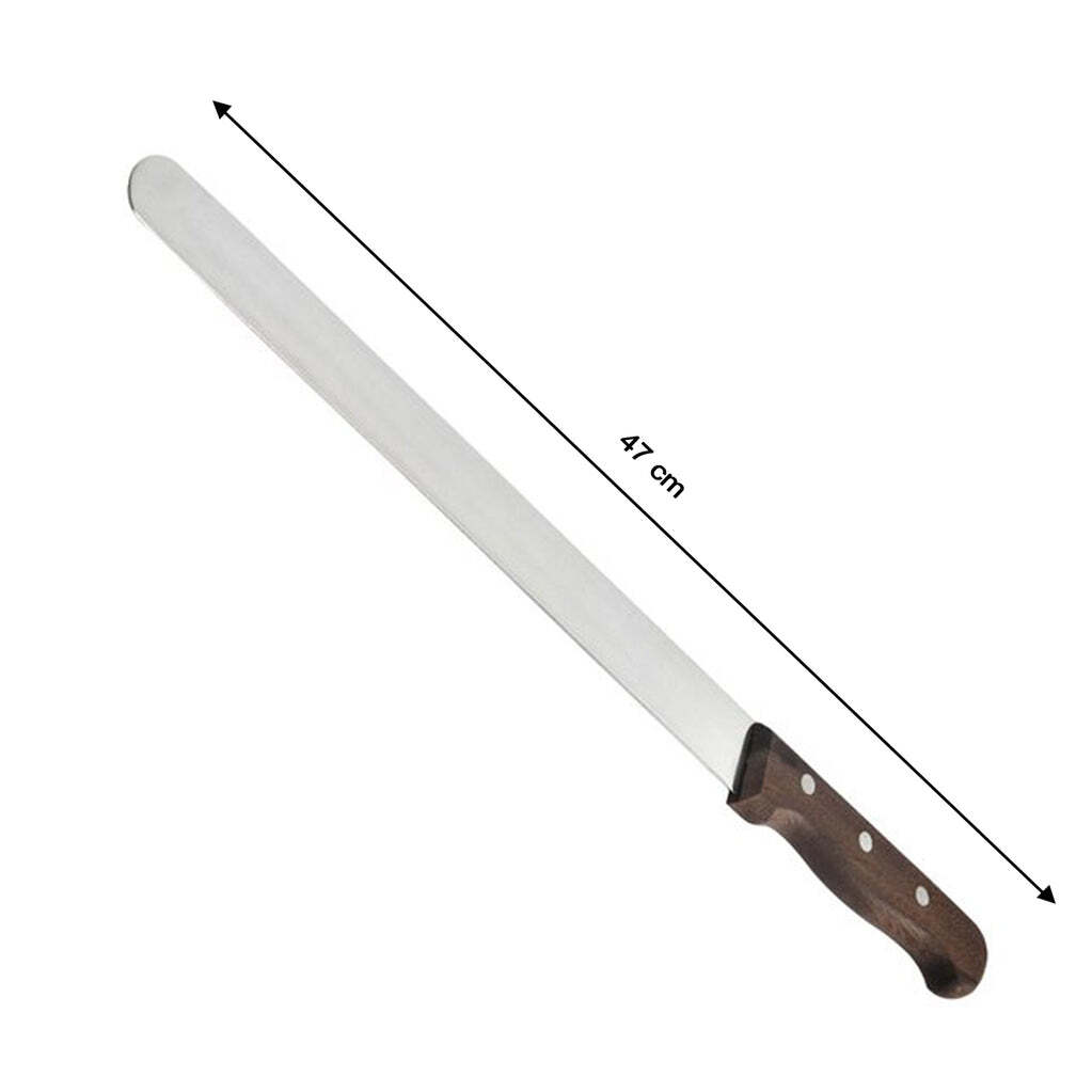 17 inch Stainless Steel Bread Knife Toast Slicing Knives Cake Slicer Baking Pastry Cutter with Wooden Handle. (2999)
