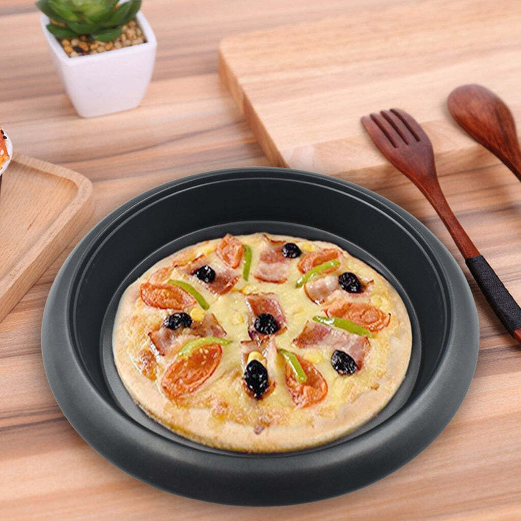 Round Shape Carbon Steel Non-stick Baking Tray (11 Inch) (7034)