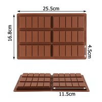 Poly Carbonate Chocolate Bar Moulds PC Mould Clear Hard Candy Mould (7613)