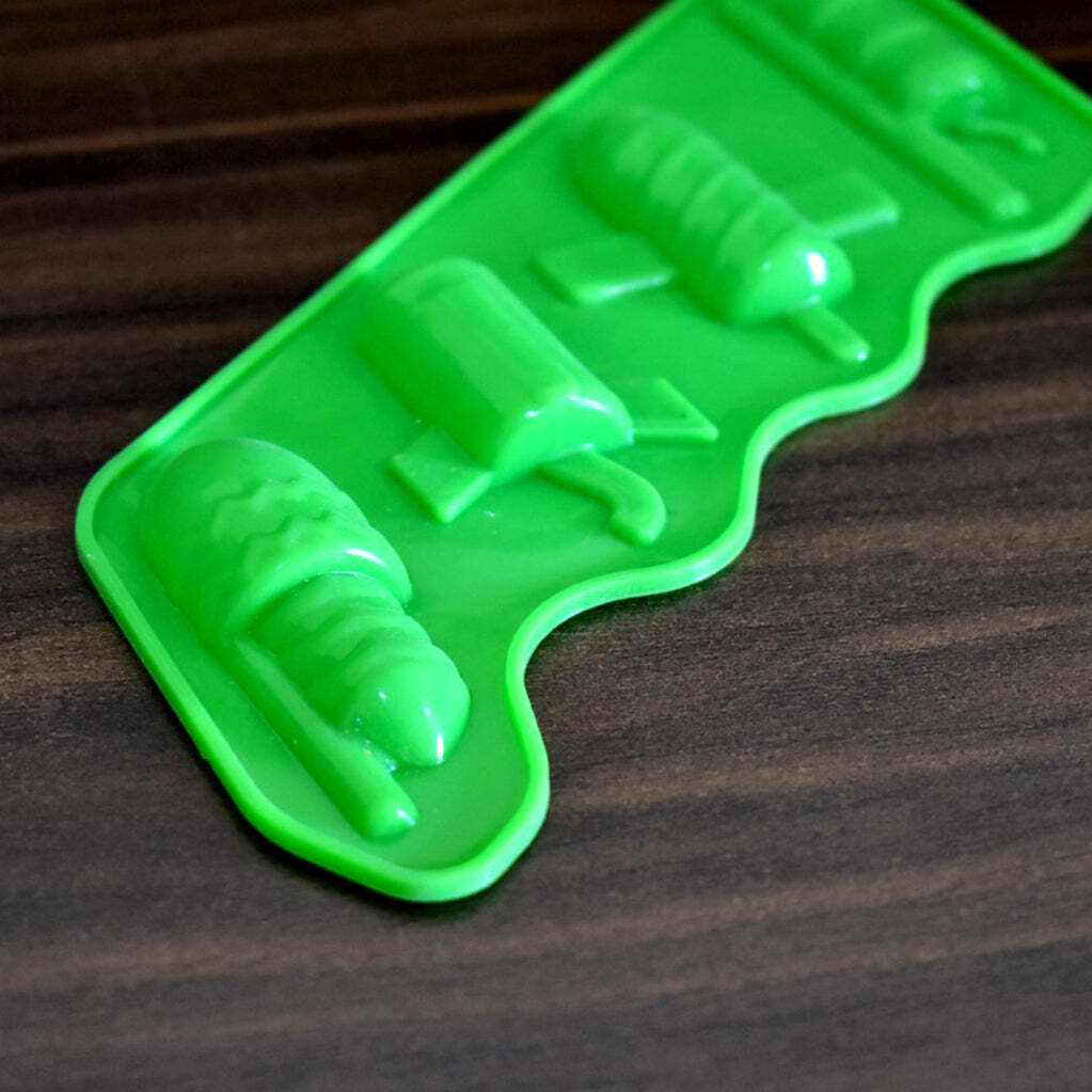 4cavity Choco Bar Flexible Silicone Mold Candy Chocolate Cake Jelly Mould (4883)