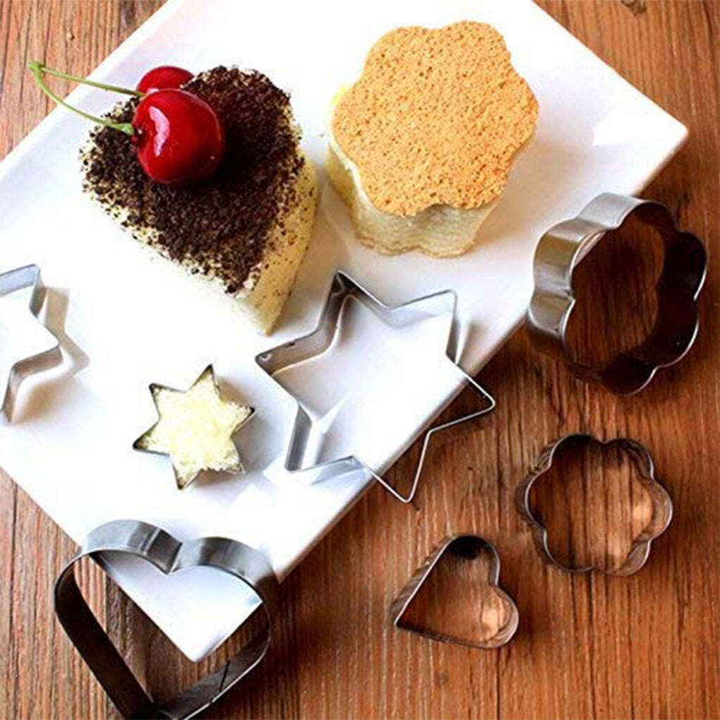 Stainless Steel 4 Different Shape Cookie Cutter/ Cake Mold (2257)