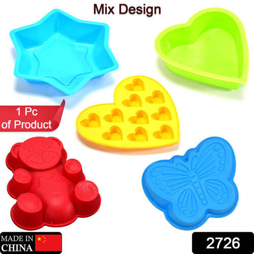 MIX SHAPE CAKE CUP LINERS I SILICONE BAKING CUPS (2726)