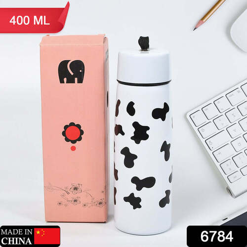 Cow Print Stainless Steel Design Water Bottle(6784) Application: This Bottle Is Unique In Shape