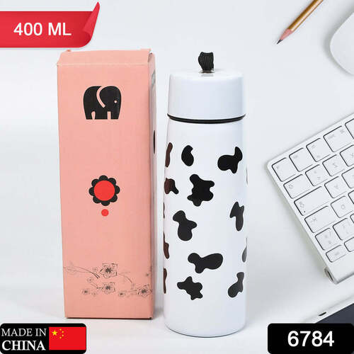 Cow Print Stainless Steel Design Water Bottle(6784)