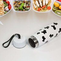 Cow Print Stainless Steel Design Water Bottle(6784)