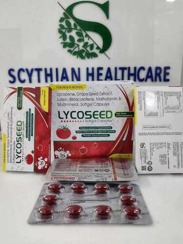 Lycopene 5000Mcg Grape Seed Extract 25Mg Betacarotene Vitamins And Minerals Softgelatin Capsules General Medicines