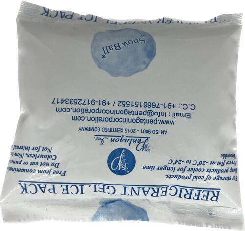 Ice Cooling Pack - PVC + Gel, Cold Chain Use, 150 Grams Weight for Efficient Temperature Maintenance
