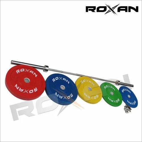 Colorful Olympic Weightlifting Bumper Plates Application: Tone Up Muscle