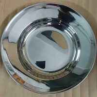 Stainless Steel Soup Plate - 8 Inch Silver | Polished Finish, Kitchen Utensil Set, Durable Metal Design