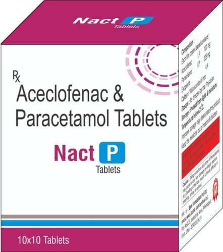 Aceclofenac And Paracetamol Tablets General Medicines