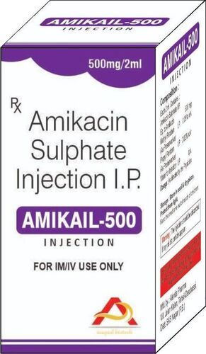 Liquid 500mg Amikacin Sulphate Injection Ip