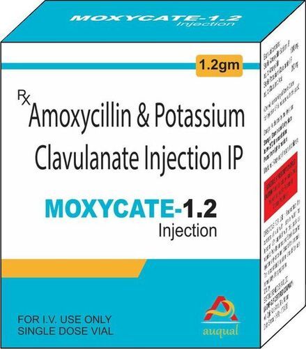 Amoxycillin & Potassium Clavulanate Injection - 1.2gm Liquid Formulation | Effective Against Bacterial Infections, Administer As Per Instructions