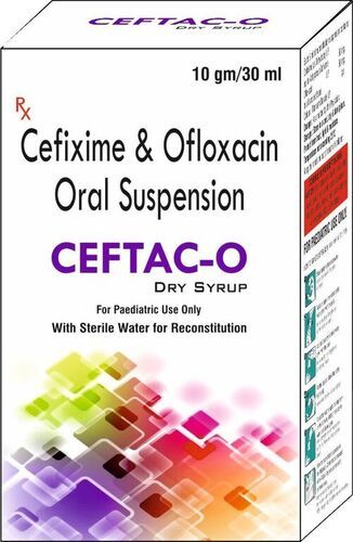 Cefixime And Ofloxacin - Oral Suspension for Antibiotic Treatment | Liquid Formulation, Treats Respiratory, Urinary, and Skin Infections, Dosage as Prescribed, Storage in Dry Place