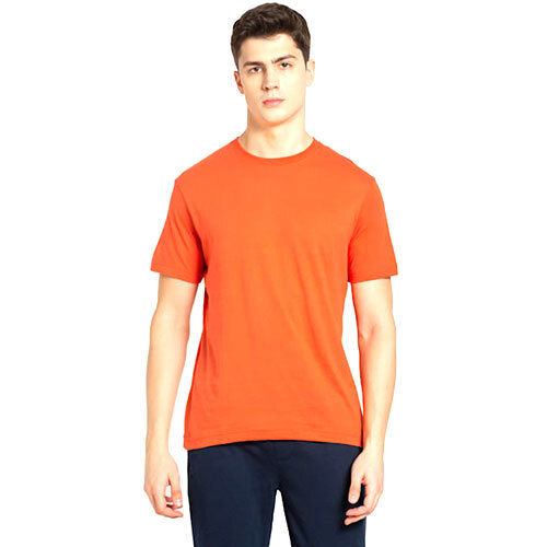 Orange Round Neck T- Shirt