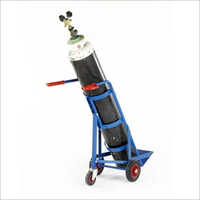 Blue Gas Cylinder Trolley
