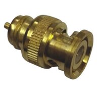 Bnc Male Cctv Connector - Brass Material, 50 Watt Power, 50 Volt Voltage, Lightweight 10 Gsm | Ideal For Cctv Applications