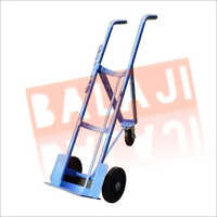 Golden Yellow Single Oxygen Gas Cylinder Trolley