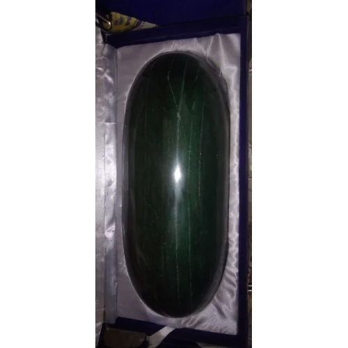 Green Aminchurian Margad Lingam - Crystal, Various Sizes, Deep Green Hue | Acid Resistant, Durable, Eco-Friendly, Easy to Clean, Scratch Resistant, Hygienic