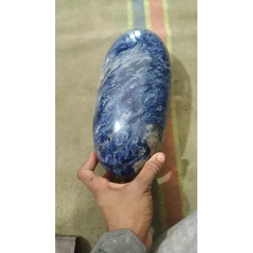 Blue Sodalite Shivling - Natural Emerald, Custom Sizes Available, Deep Blue Color, Marquise Cut | Exquisite Gemstone for Jewelry Collections