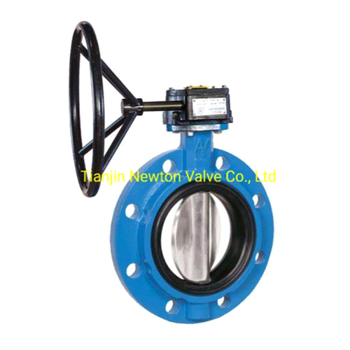 DIN Ductile Cast Iron Mono Single Flange Flanged Type Butterfly Valves