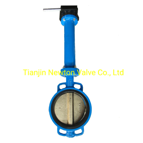 Extended Shaft Stem Spindle Rod Wafer Lug Double Flanged Butterfly Valve