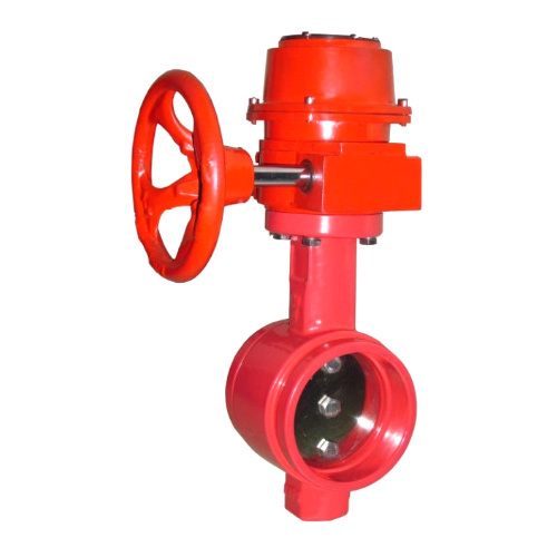 DN40-300 Grooved End Butterfly Valve Handlever Gear