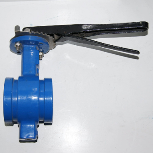 ISO5211 Cast Iron Ductile Grooved End Butterfly Valve