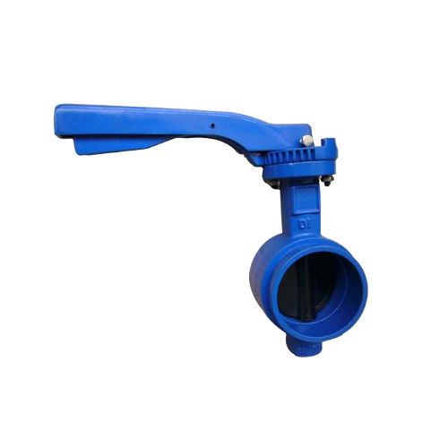 Grooved End Connection Rubber Coated Disc Butterfly Valve