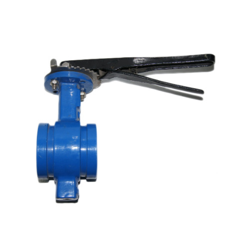 DN381X Ductile Iron Signal Worm Gear Grooved Motorized Butterfly Valve Flow Control