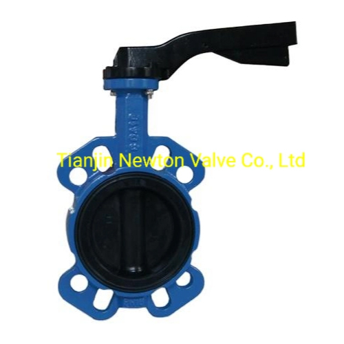 Wafer Butterfly Valve with Aluminium Hand Lever and Nylon11 Painting Disc
