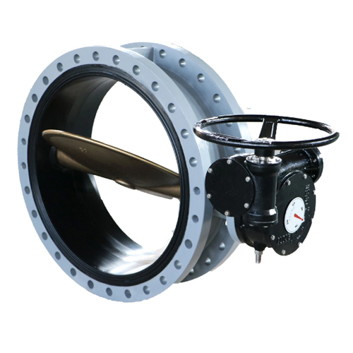 Low Pressure High Quality Worm Actuated Eccentric Flanged Butterfly Valve