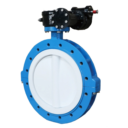 Pn16 Double Flange U Type Double Flanged Butterfly Valve