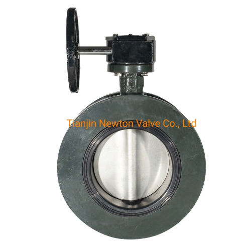 Single Flange Double Flange Aluminum Alloy Pneumatic Powder Butterfly Valve