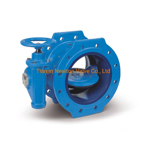 SS Elastic Seat Double Eccentric Flange Butterfly Valve