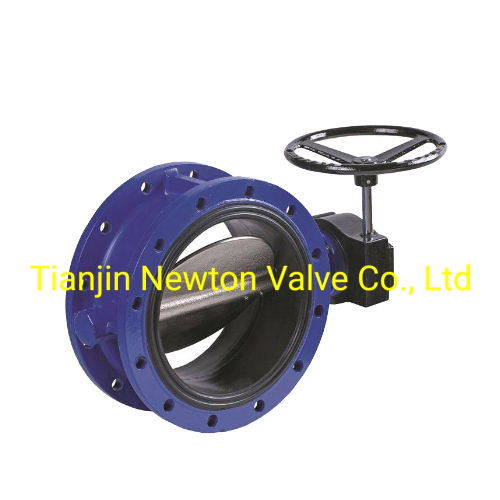 Cast Iron Double Flanged Type Gear Operator Concentric Butterfly Valve