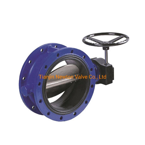 Double-Eccentric Sealing Connector U Type Univeral Motorized Bare Shaft Butterfly Valve