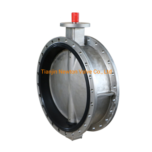 Ductile Iron Rubber Seal Manual Electric Pneumatic Double Flanged Butterfly Valve