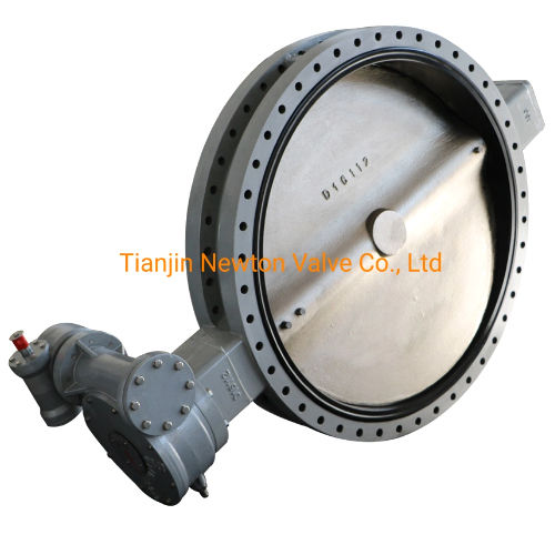 CF8 Double Flange U Typr U Flanged Butterfly Valve