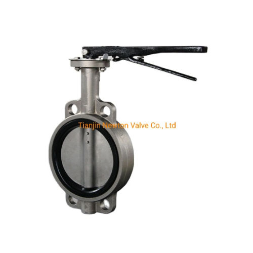 Plywood Case Valve Cast Iron Wafer Type Butterfly Valve