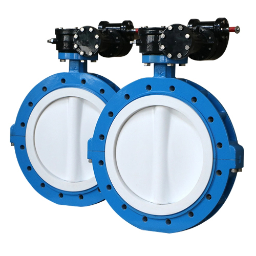 U Type Flange Connection API Butterfly Valve with Gearbox