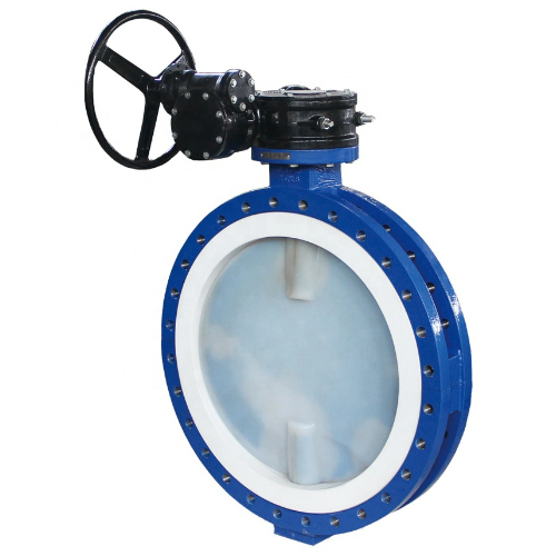 Double Flanged U Section Worm Gear Butterfly Valve