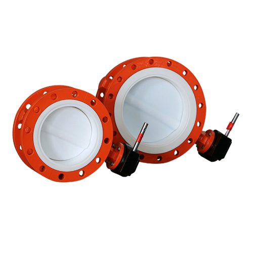 U Section Double Flange Type Butterfly Valve with Bonded Vulcanized Seat